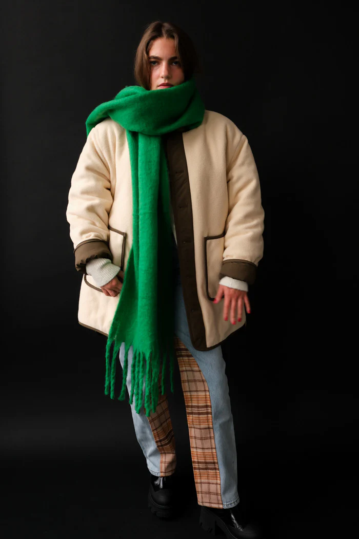 CHUNKY SOLID SCARF - Image 5