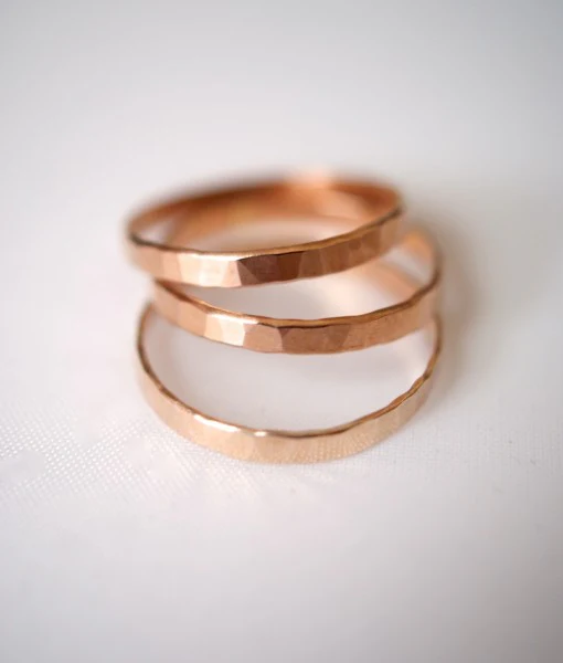 EXTRA THICK HAMMERED RING - Image 3