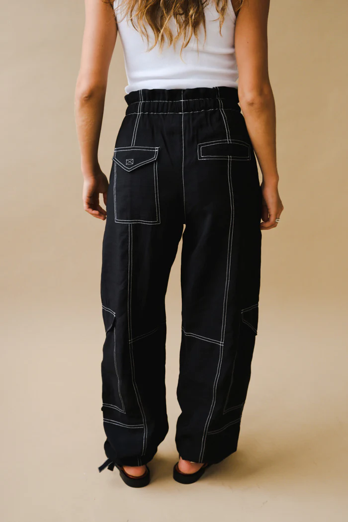 LIGHT SLUB PANTS - Image 3