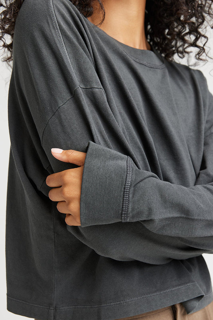 RELAXED CROP LONG SLEEVE TEE - Image 4