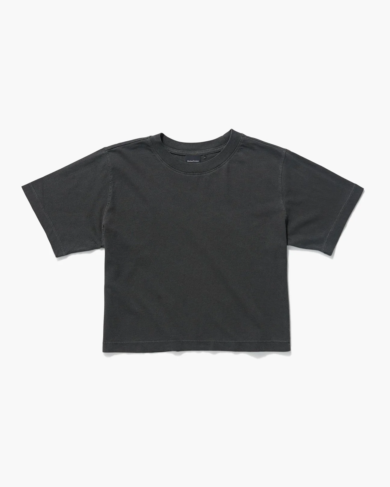 SHORT SLEEVE CROP TEE STRETCH LIMO - Image 7